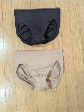 Black and Nude Seamless High-Waist Briefs Butt Lift - Set of 2 Control It